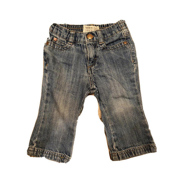 Oshkosh Girls 12M Jeans denim elastic back - Picture 1 of 3